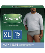 Depend FIT-FLEX Incontinence Underwear for Men Maximum Absorbency XL
