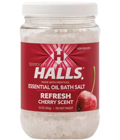 Halls Essential Oil Bath Salts Cherry