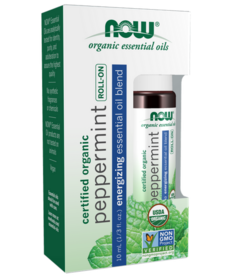 NOW Solutions Organic Peppermint Essential Oil Roll-On