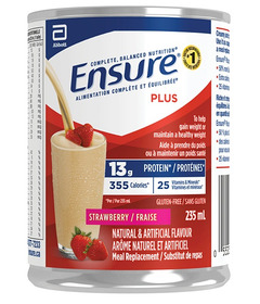 image of Ensure Plus Meal Replacement Strawberry with sku:206917