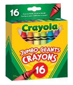 image of Crayola 16 Jumbo Crayons with sku:334480