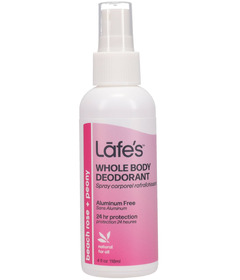 Lafe's Body Care Whole Body Deodorant Spray Beach Rose + Peony