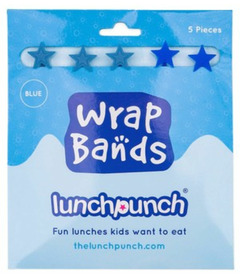 Lunch Punch Silicone Wrap Bands Blue
