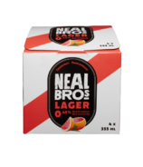 Neal Brothers Lager Non-Alcoholic Beer Grapefruit