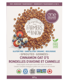 One Degree Organics Cereal Sprouted Cinnamon Oat O's