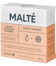 image of Malte Exfoliating Soap Bar Pear & Citrus with sku:335055