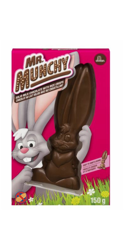 Buy Allan Mr. Munchy Solid Milk Chocolate Bunny with Rice Crisps