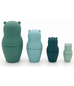 Milly Stone Silicone Nesting Cubs Teal Ombre