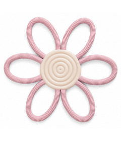 Baby Bliss Flower Teether Dusty Pink