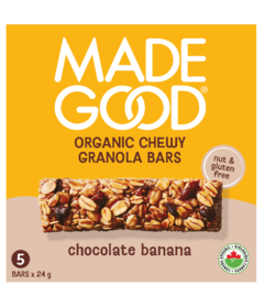 MadeGood Organic Chewy Granola Bars Chocolate Banana 