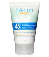 Live Clean Sport Mineral Sunscreen Lotion SPF 45