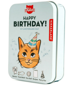 Kikkerland Cat Happy Birthday Kit