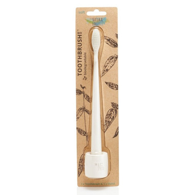 The Natural Family Co. Biodegradable Toothbrush and Resin Stand The Natural Family Co. Biodegradable Toothbrush and Resin Stand