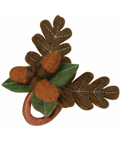 Now Designs By Danica Oak and Acorn Felt Napkin Ring