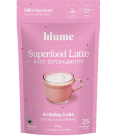 image of Blume Superfood Birthday Cake Latte Mix  with sku:283958