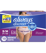 Always Discreet Women's Incontinence Underwear, Maximum S/M Small/Medium  19ct ✅ 