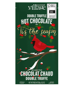 Gourmet Du Village Hot Chocolate Double Truffle Holly Berry Cardinal