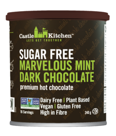 Chocolat chaud Castle Kitchen sans sucre Merveilleuse menthe Chocolat noir