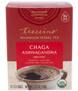 Teeccino Herbal Tea Chaga Ashwagandha Mushroom 