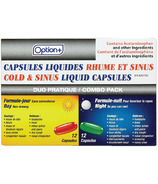 Option+ Cold & Sinus Liquid Capsules Combo Pack