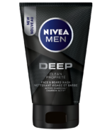 Nivea Men DEEP Visage & Nettoyage de barbe au charbon actif
