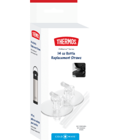 Thermos FUNtainer Water Bottle-Replacement Straws Clear