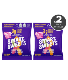 SmartSweets Gummy Worms Pouch 2 for $7.50