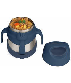 b.box Insulated Food Jar with Spork Midnight