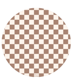 Milly Stone Catch All Splat Mat Toffee Checkerboard