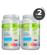 Vega One All-In-One French Vanilla Nutritional Shake 2 Pack Bundle