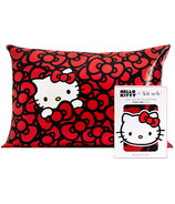 Kitsch x Hello Kitty Satin Pillowcase Kitty Bathes in a Sea of Bows