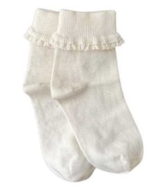 Q for Quinn 98% Organic Cotton Lace Socks