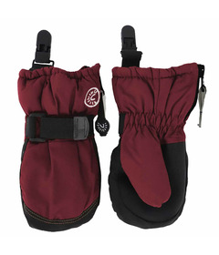 Calikids Waterproof Mitten with Cuff Clip Maroon