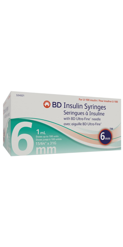 Seringue à insuline 1 ml avec aiguille BD