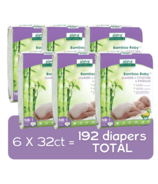 Aleva Naturals Bamboo Baby Diapers Mega Pack