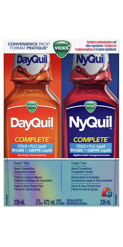 Buy Vicks DayQuil NyQuil Complete Cold & Flu Liquid Covenience Pack at ...