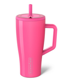 BruMate Era Straw Tumbler Neon Pink