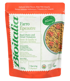 Bioitalia Farro with Basil Pesto and Dried Tomatoes