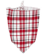 petit lem Dog Bandana Scarlet Plaid Red