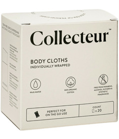 Collecteur Organic Cotton Individually Wrapped Body Cloths