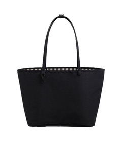 BAGGU Large Nylon Reversible Tote Black Mix