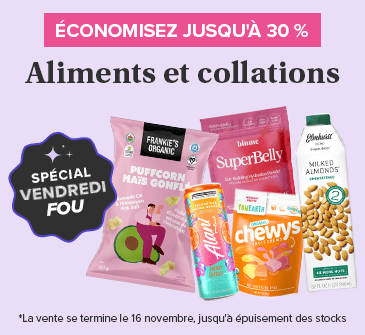 Économisez jusqu'à 30 % sur les offres imbattables d'alimentation et collations