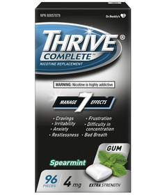 Thrive 4mg Nicotine Replacement Gum Fresh Spearmint