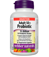 Webber Naturals Adultes 50+ Probiotique 15 Billion