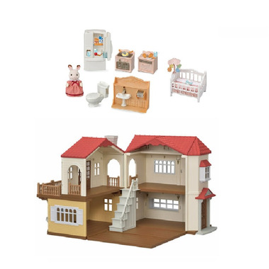Calico critters portable house cheap