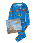 Hatley Books To Bed Goodnight Construction Site Pajama Set with Book