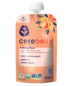 Cerebelly Organic Sweet Potato Peach Smoothie