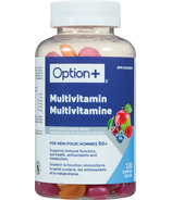 Option+ Multivitamines pour hommes 50+ Gummies