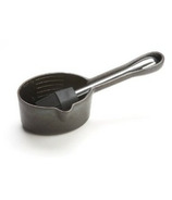 Outset Cast Iron Sauce Pot with Silicone Basting Brush