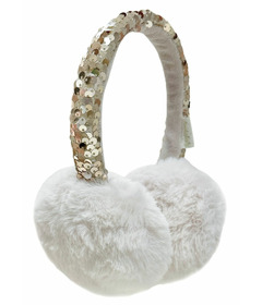 Rockahula Kids Shimmer Sequin Earmuffs Ivory